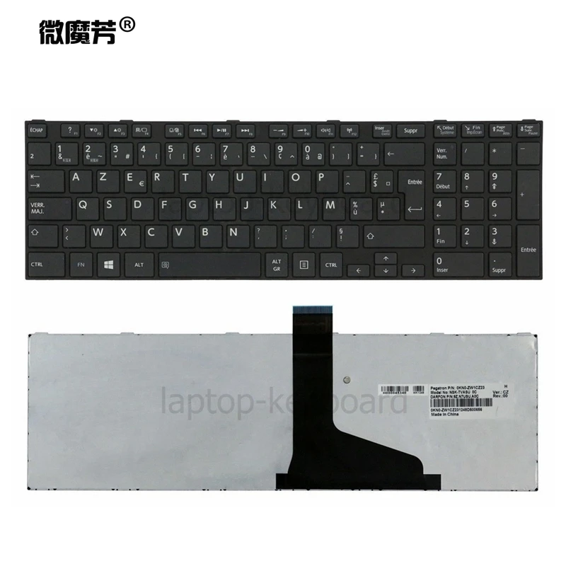 

Французская клавиатура для TOSHIBA SATELLITE C850 C855D C850D C855 C870 C870D C875 C875D L875 L875D черная/белая FR AZERTY клавиатура