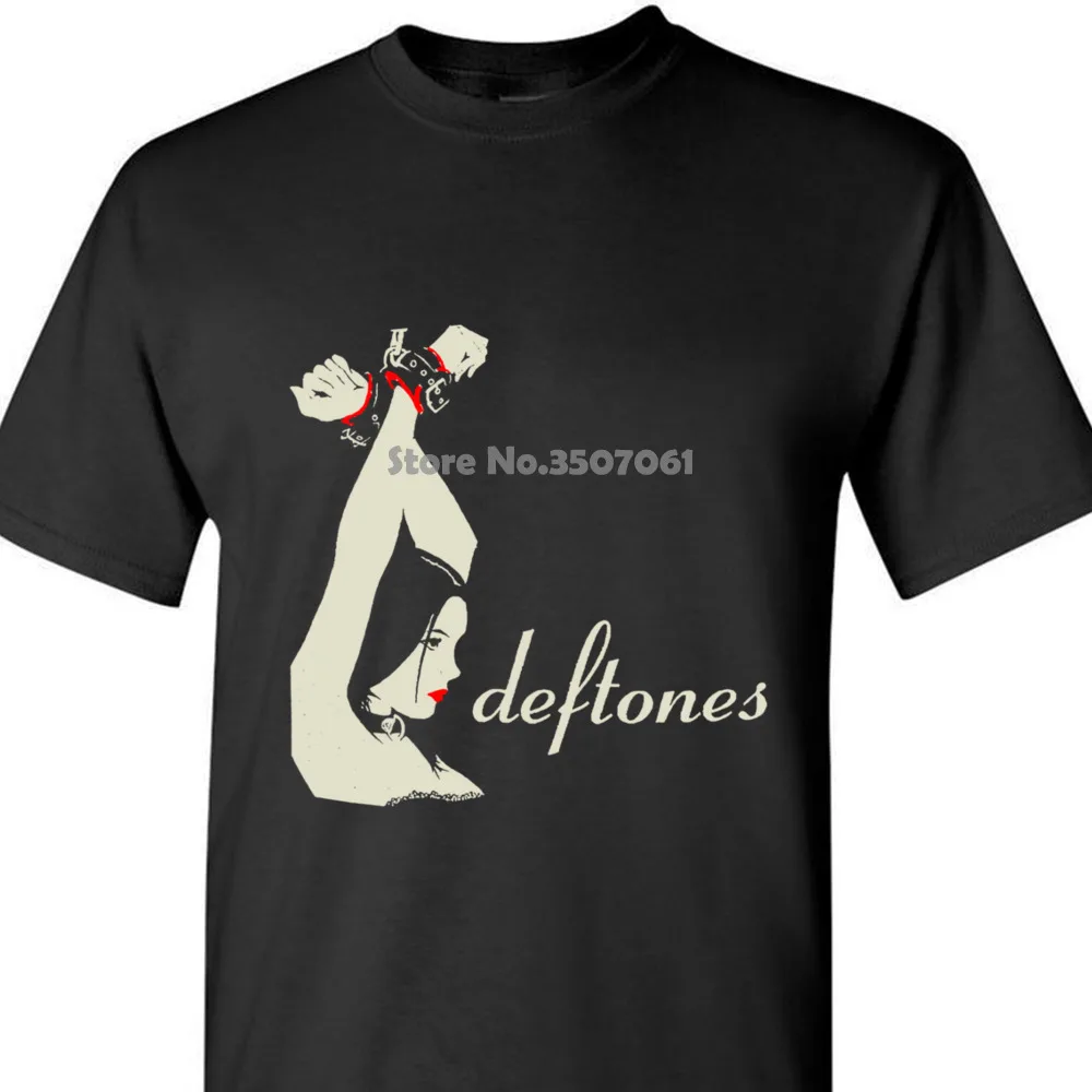 Новая мужская футболка Deftones черная или темно серая хлопковая Футболка с рукавами