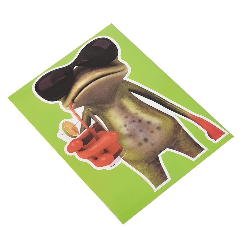 Забавные 3D лягушка Пип наклейки автомобиля грузовик Окно Наклейка графика