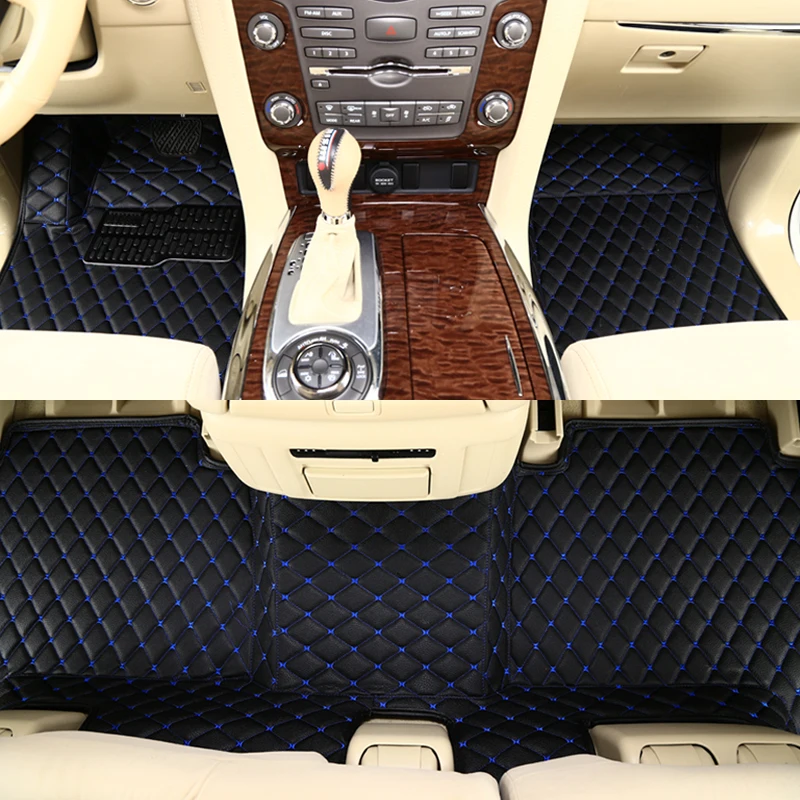 Black Blue Boost автомобильные коврики для Toyota Ist Tundra Bb 2008 2012 водонепроницаемые автомобильные 3d накладки для ног - Название цвета: Black Blue