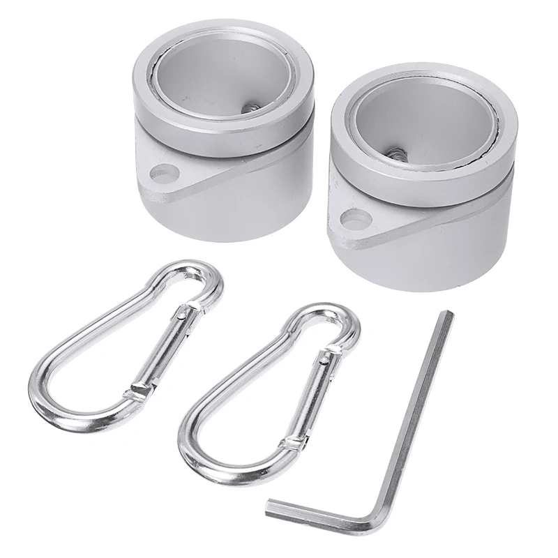 2 шт./лот Новый флагшток из алюминиевого сплава вращающиеся кольца с зажимом