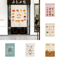 japanese kitchen coffee shop door curtain half panel curtain bedroom shower partition tube curtain home decoration