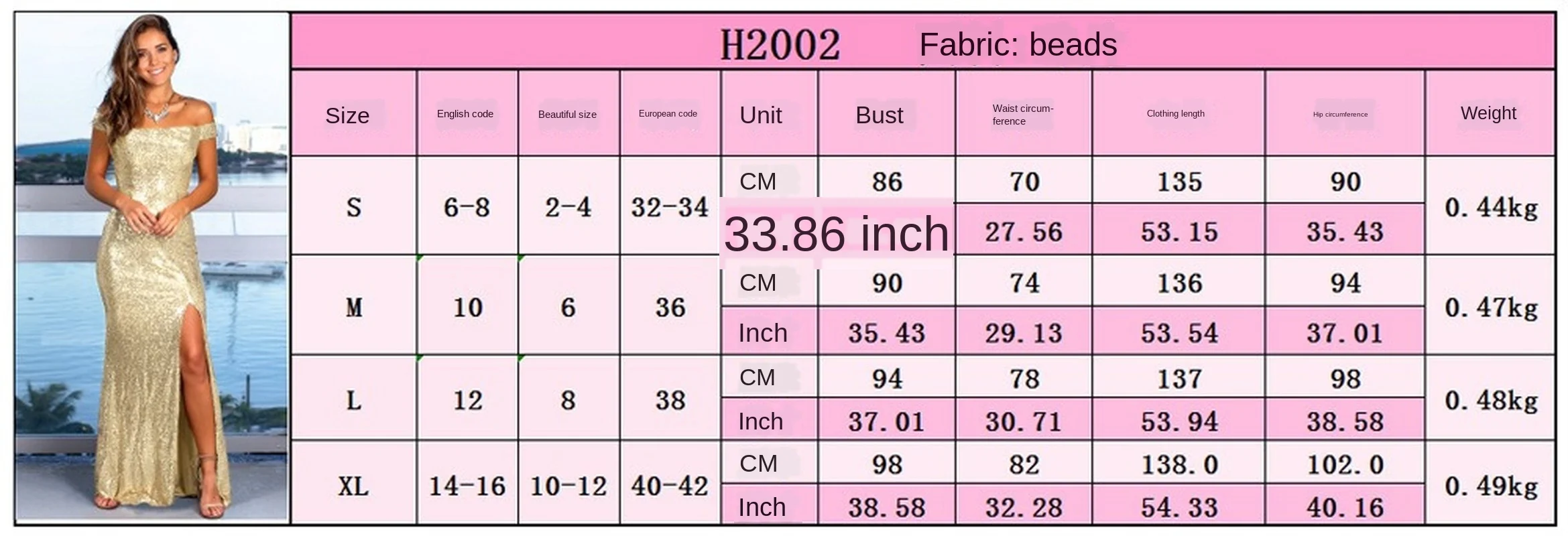 

2020 Summer New Bodycon Dress Sexy Long Split Dress Off-Shoulder Solid Color Sequined Dress