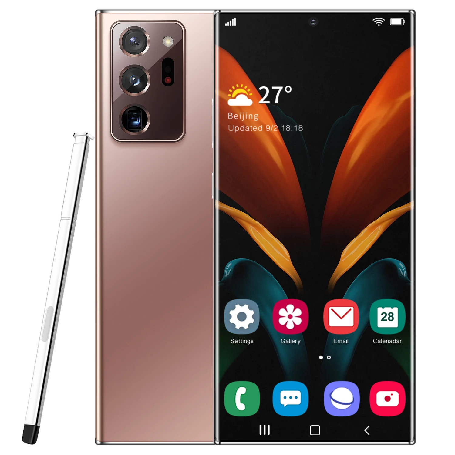 Tecno-tel&eacute;fono inteligente Note20U, desbloqueo por huella dactilar, 6,9 pulgadas, Android 10-0
