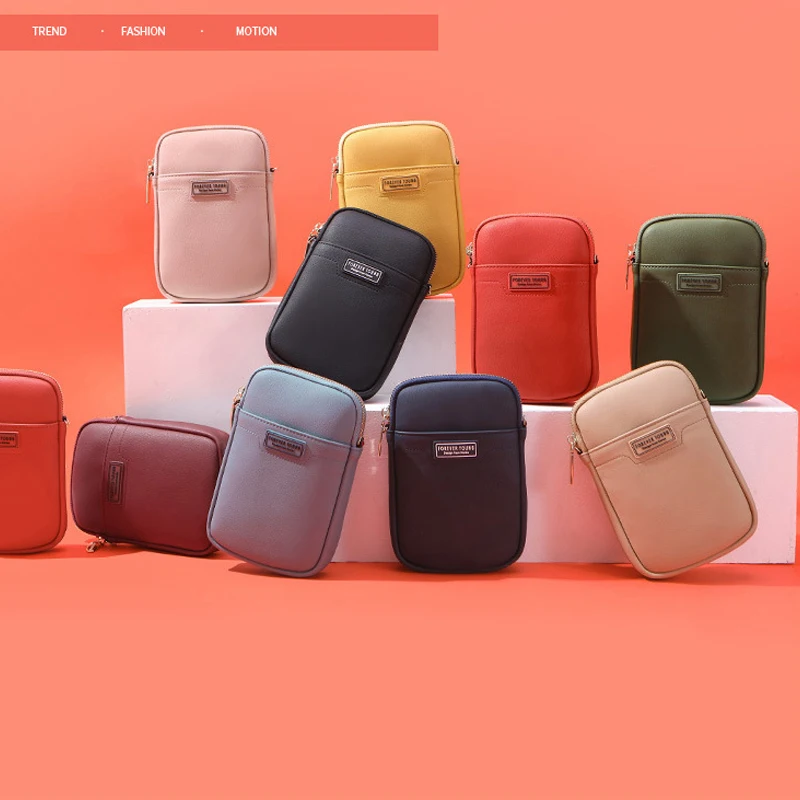 Женская сумка через плечо Forever Young модная кожаная многофункциональная кошелек на