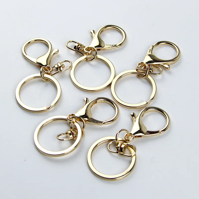 

Аксессуары для брелоков из сплава, подвеска для самодельных ключей, материал, аксессуары, пряжка с карабином, кольцо для ключей