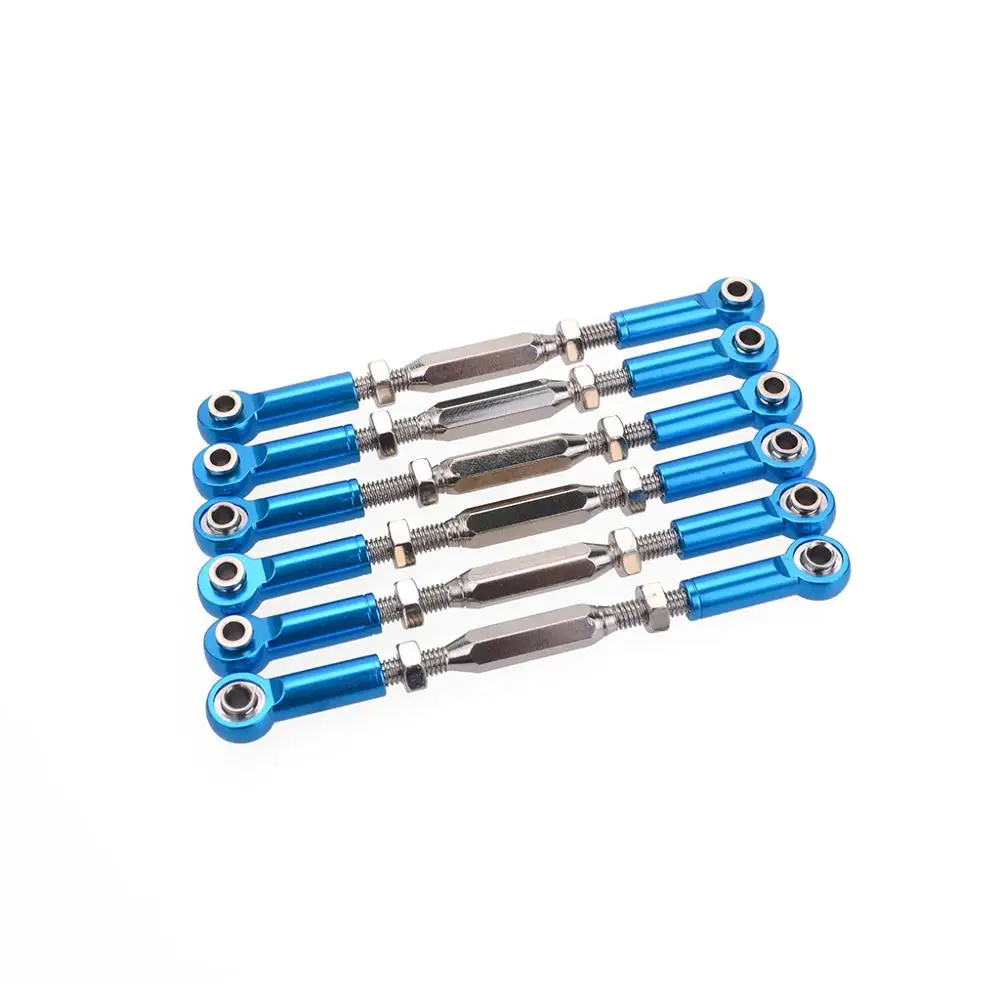 6Pcs 81mm Aluminium Steering Linkage Rod Turnbuckle for RC 1/10 Redcat Traxxas EPX HSP ZD Racing HPI Monster Truck Buggy truggy | Игрушки и