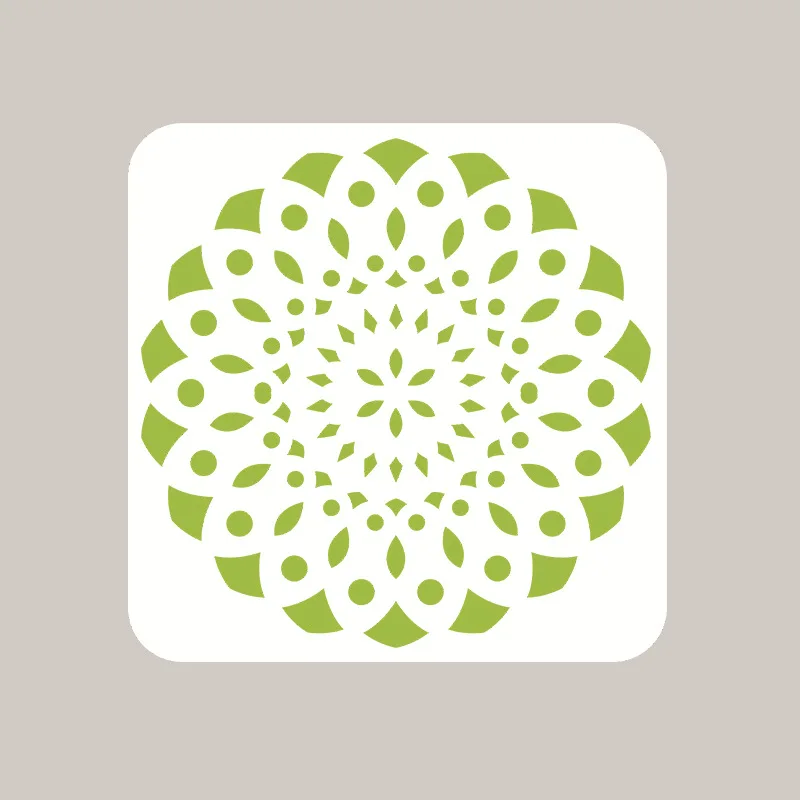 16Pcs/Set 15*15cm Mandala Geometry DIY Layering Stencils Wall Painting Scrapbook Coloring Embossing Album Decorative Template | Канцтовары