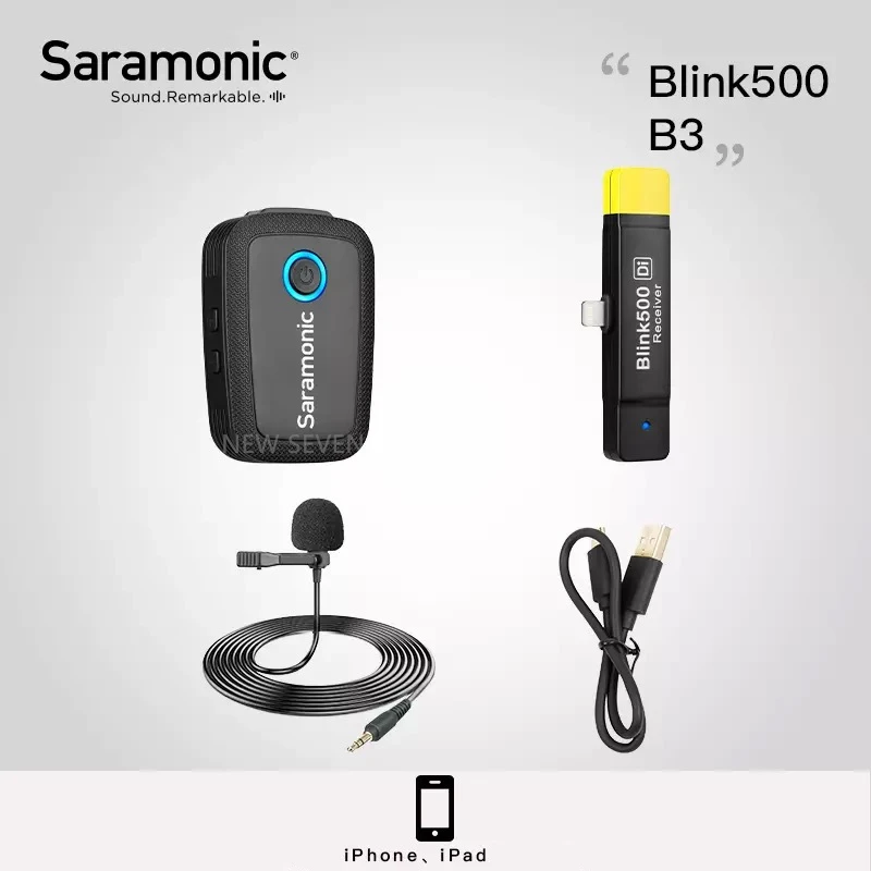 Blink 500 B3 Saramonic Blink500 беспроводной микрофон профессиональный голосовой Студийный микрофон для DSLR телефона Ноутбук с камерой для просмотра Youtube Vlog - Цвет: Blink 500 B3
