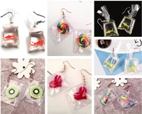 transparent bag goldfish dangle earring bijoux femme hook earrings fashion womens jewelry gift
