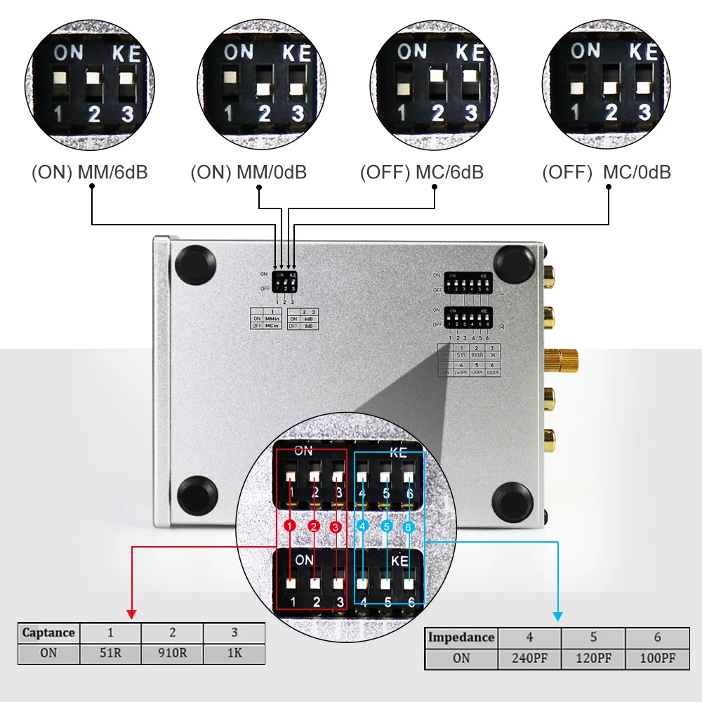 Предусилитель фонокорректора FX-AUDIO BOX02 MM MC RIAA регулируемый предусилитель HiFi для