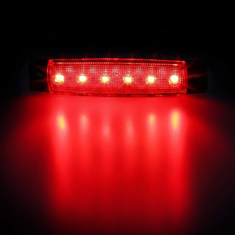 Yait 6 светодиодные боковые габаритные фонари LED 12-24V Водонепроницаемый