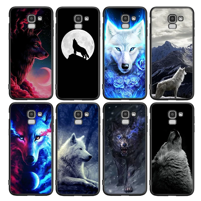 

Moon Wolf Howl For Samsung Galaxy J8 J7 Duo J6 J5 Prime J4 Plus J3 J2 Core 2018 2017 2016 Phone Case Cover