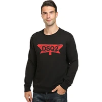 dsq2 winter style new warm thick mens hoodie 100 cotton casual long sleeve unisex hoody letter black hoodie sweatshirt for men