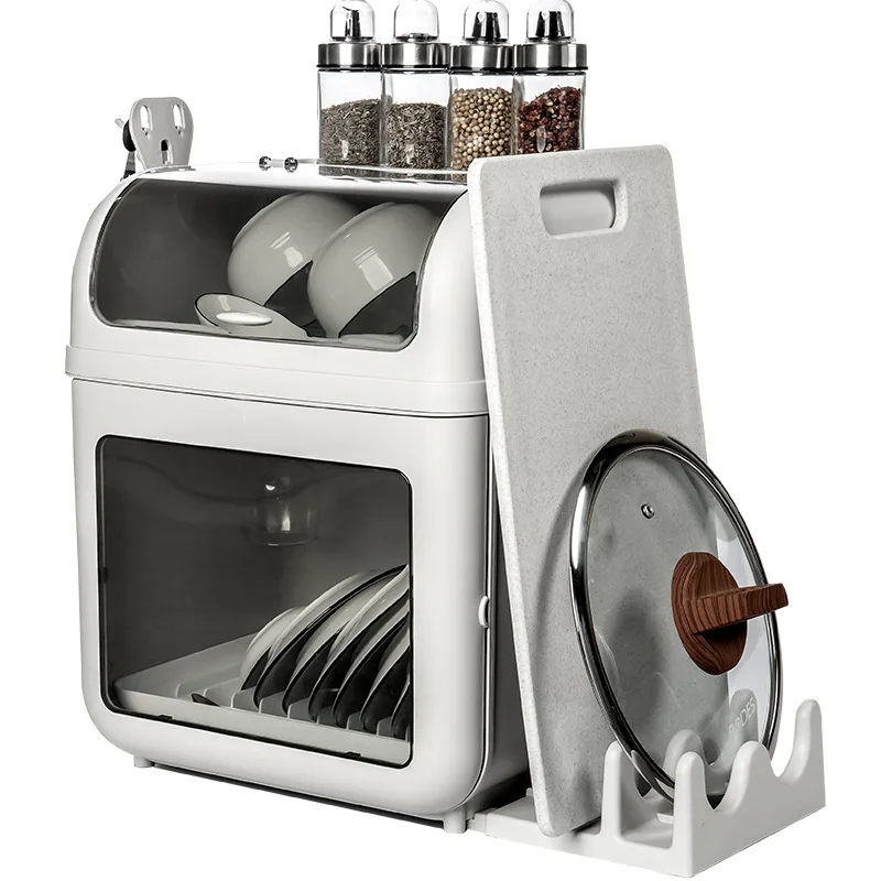 

2021 кухонная подставка для посуды, зеркальная коробка с крышкой, стойка для столешницы, пластиковая Бытовая