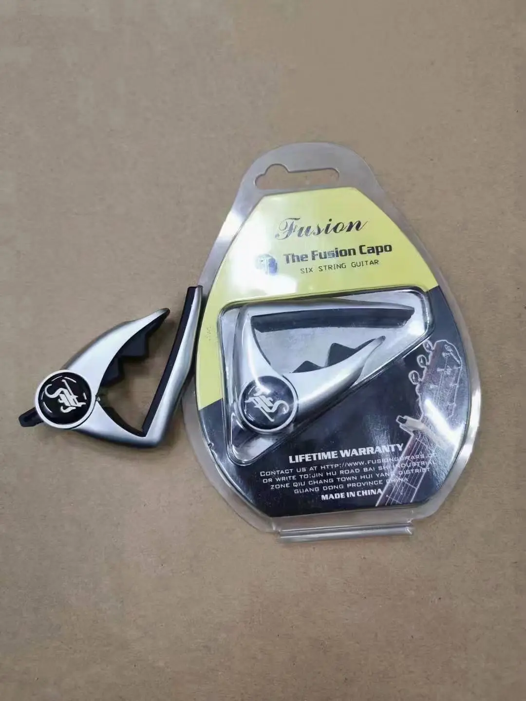 Высококачественный металлический каподастр для гитары зажимной ключ 6-струнной