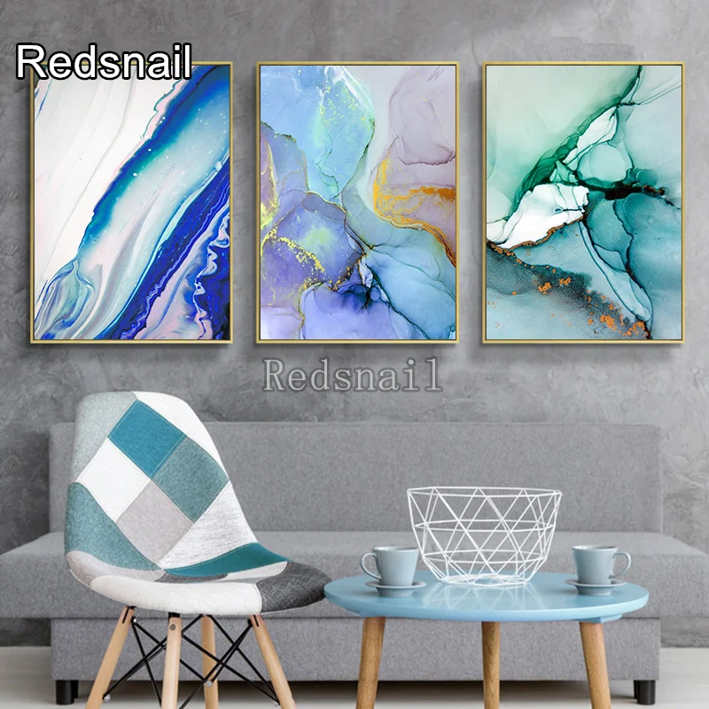 

Набор для алмазной вышивки, синий мрамор, 3 шт.