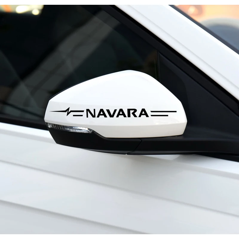 Car Door Handle Rear Mirror Stickers auto Decal For Nissan Navara d40 d22 d23 np300 car styling |