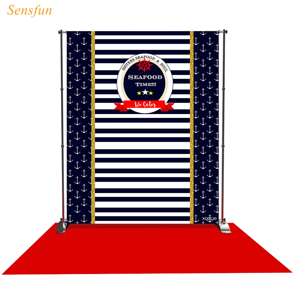 

LEVOO фон для фотосъемки морской флот якоря детский душ полосы фотографический фон для фотостудии реквизит для фотосъемки