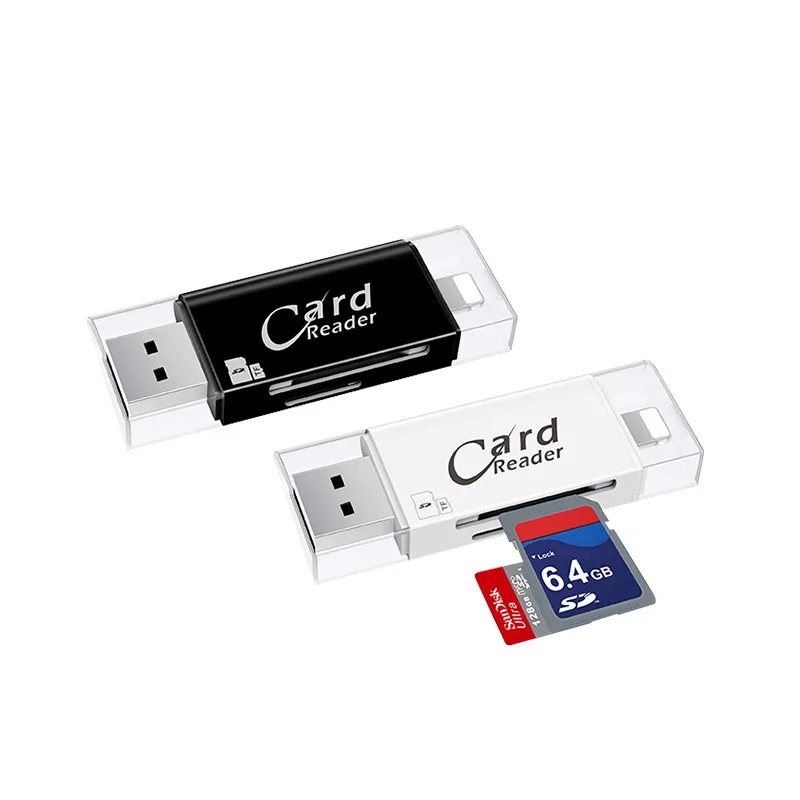 3в1 Micro USB SD TF Microsd SDHC кардридер для iPad iPhone X 8 7 6 6S Plus 5 5S SAMSUNG huawei Android OTG Phone | Компьютеры