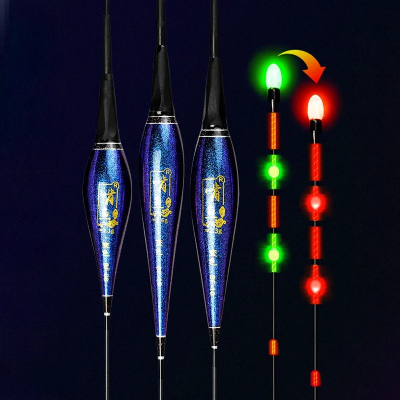 

Fishing Float Fish Bite Hook Gravity Sensor Glowing Electric Fishing Floats Sensing Chip Stopper Smart Fishing LED Light Float
