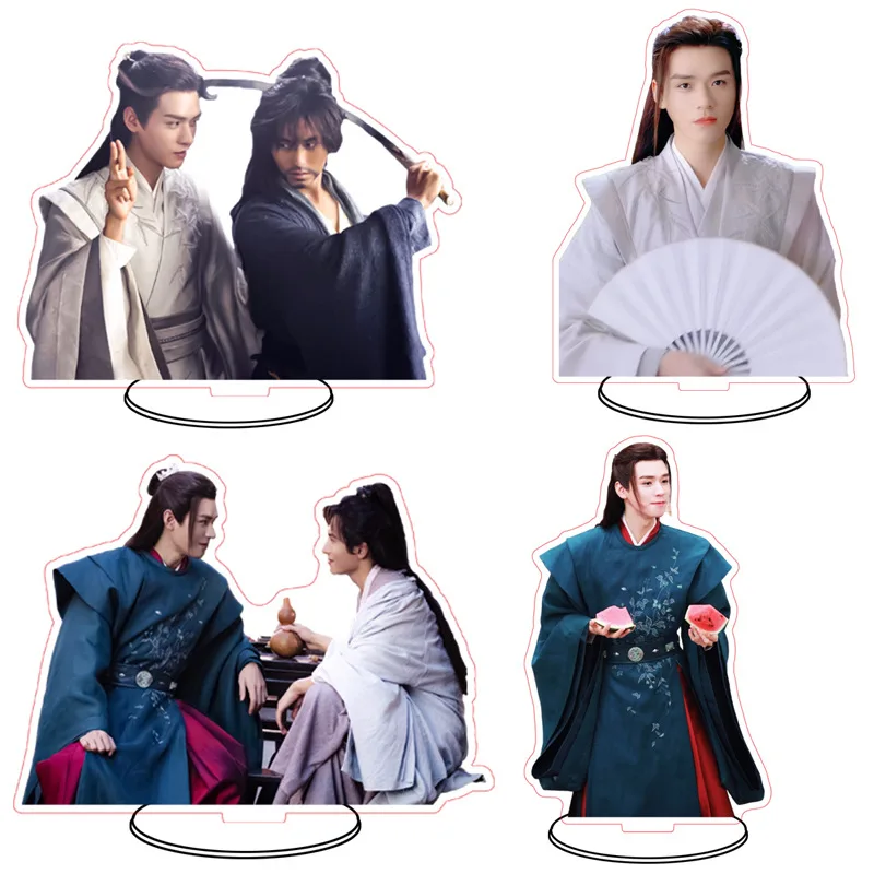 

Shan He Ling Acrylic Stand Zhou Zishu, Gong Jun Word of Honor Figure Model Plate Holder Standing Sign