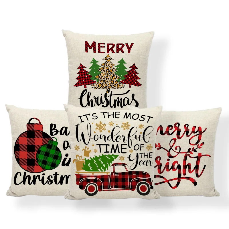 

Nordic Christmas Pillow Case Home Decore Cushion Cover Throw Pillow Covers Cojines Decorativos Para Sofá