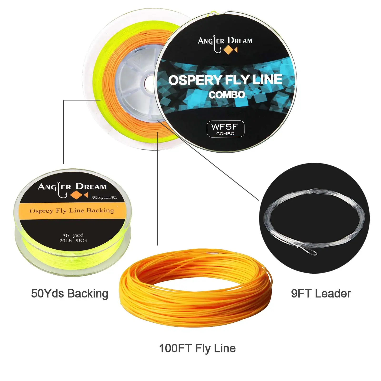 Fibra de Carbono Vara de Pesca com Mosca Carretel de Pesca e Voar Linha de Pesca Pescador Sonho Voar Combo & Tippet Livre 30t 7 vara de pesca com mosca carretel de