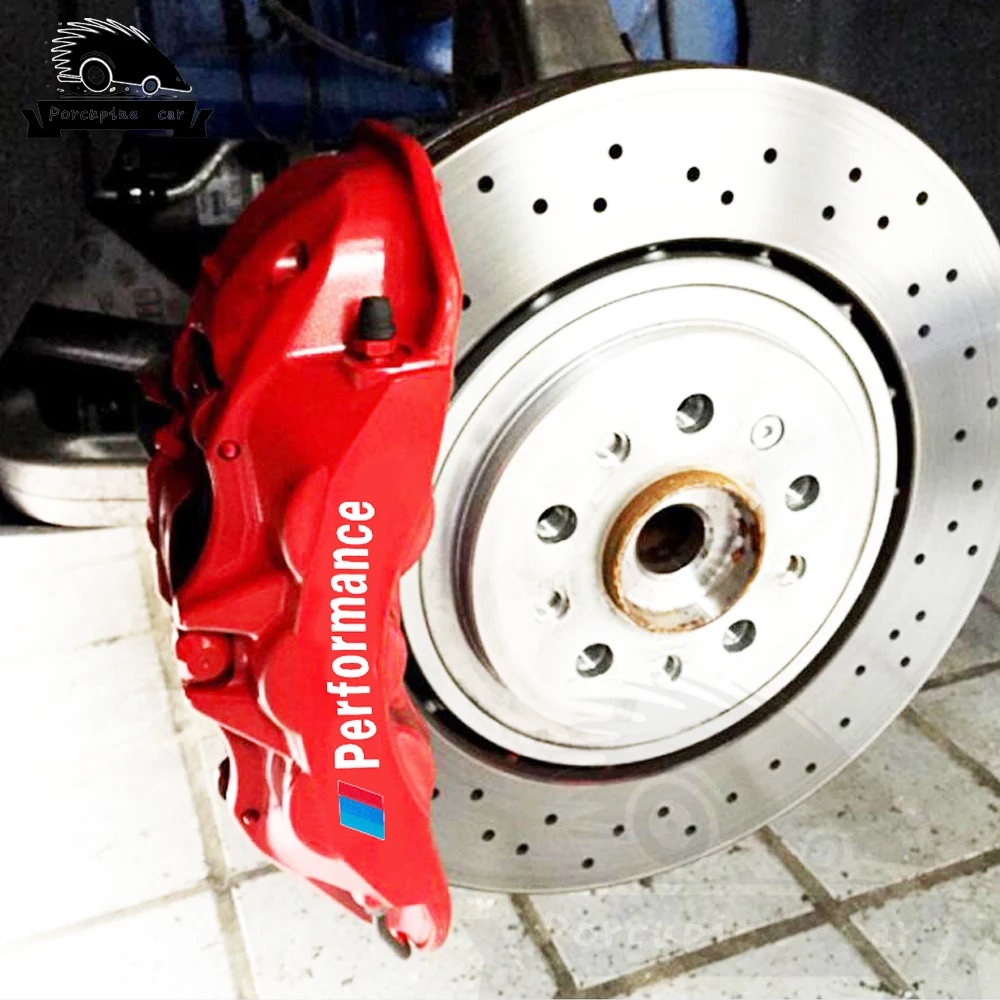6 шт. автомобильные аксессуары наклейка на тормозной суппорт для BMW M3 M5 M6 E36 E60 E90 E46