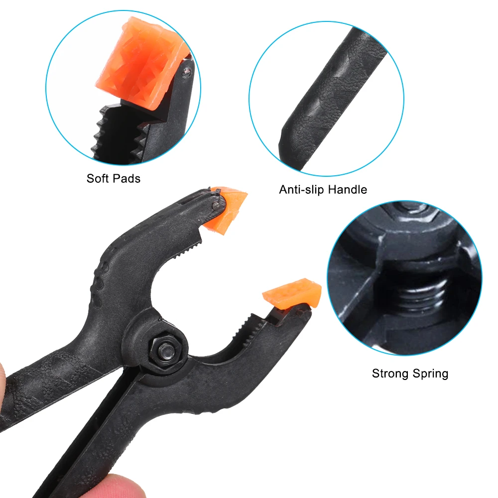 10 шт. Пластик нейлон рычажный зажим Пружинные зажимы Многофункциональный клип