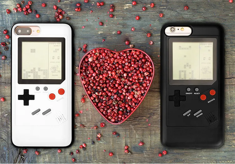 Ретро Gameboy тетрис телефонные чехлы для iPhone XS MAX XR мягкий TPU может играть в игры Чехол для iPhone X 6 6S 7 8 plus чехол coque