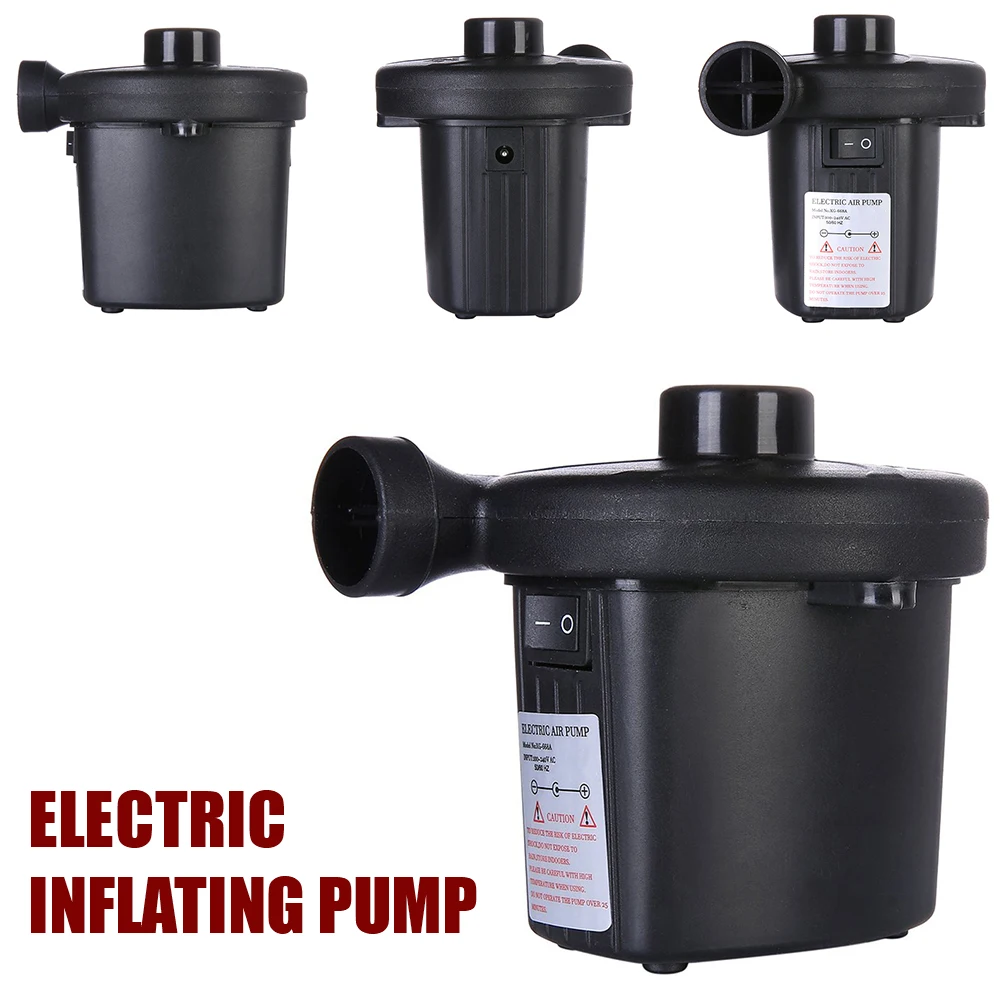 

Electric Air Pump with 3 Nozzles Potable Fast Air Filling Inflator Pump for Household Mattress Swimming Pool Camping Bed