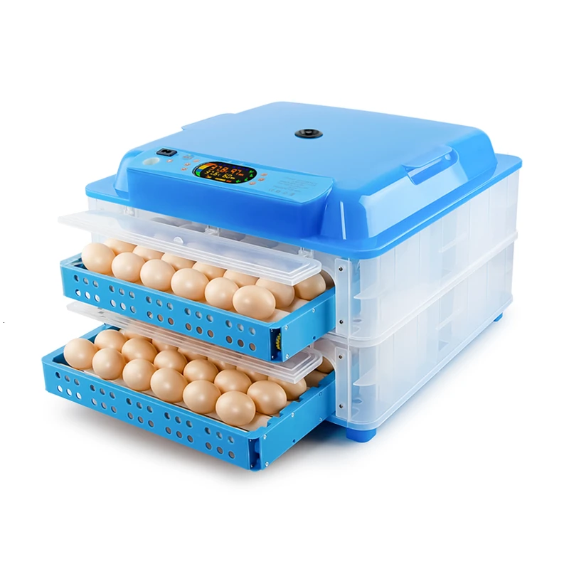 

Автоматический инкубатор для яиц, большая емкость, китайский Двойной источник питания, цветной дисплей, термостат для яиц 12 В/220 В