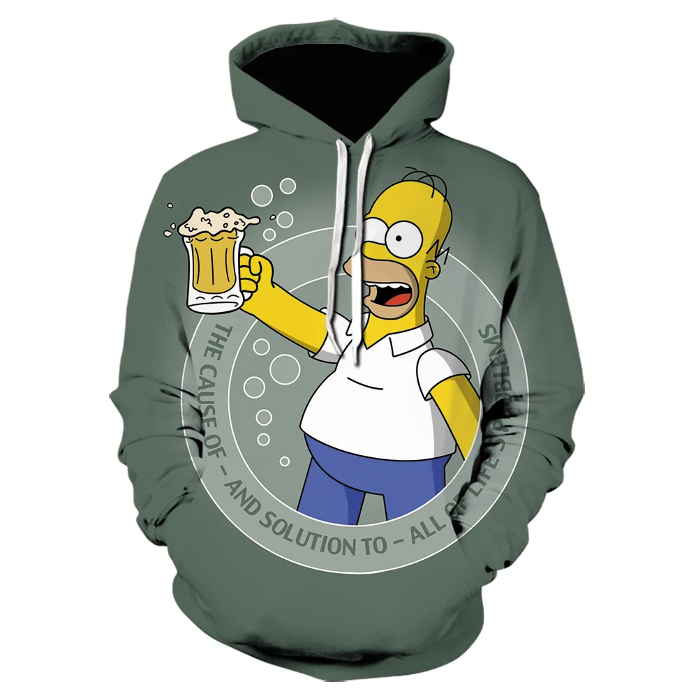 Зима 2020 3d Толстовка с капюшоном Повседневная длинным рукавом и круглым вырезом