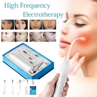 portable handheld 4 in1 high frequency electrotherapy electrode light acne wand spot acne remover facial skin care massager tool