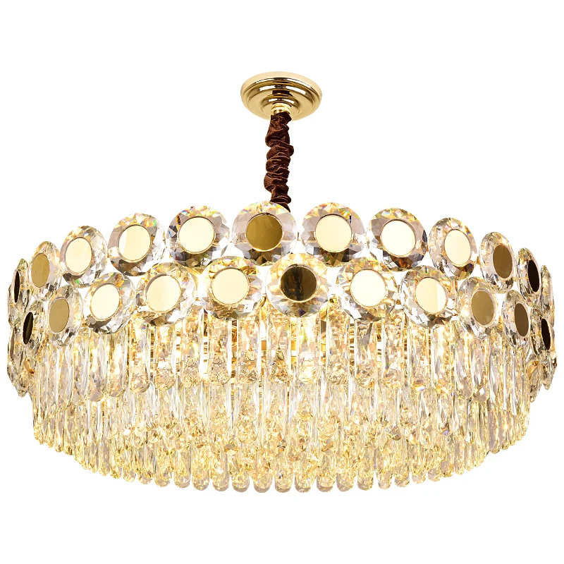 

Modern Crystal Led Chandelier Lighting Chandelier Lights Dining Room Led Hanging Lamp Fixture Gold Metal Living Room Led Pendant