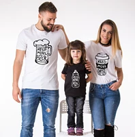 family matching outfits need more coffee need more beer need more milk t shirt mom and dad and children t shirt