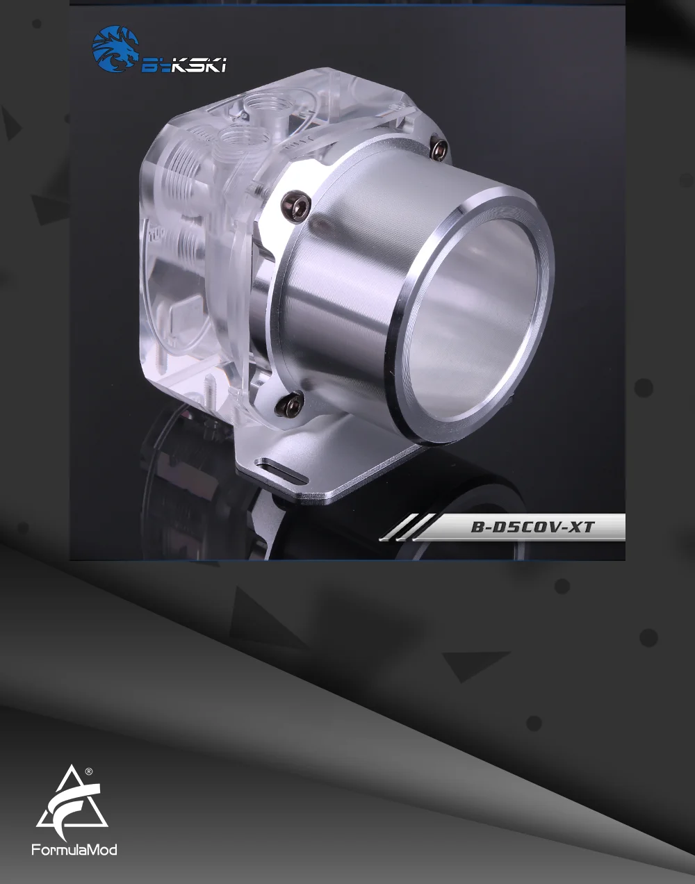 Bykski B-D5COV-XT D5 крышка насоса/топ комплект, броня, высокая производительность, бесшумный, для D5 насос, заменить оригинальную крышку/Топ
