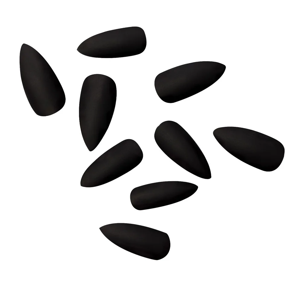 24 шт. Длинные накладные ногти с полным покрытием длинные квадратные клеем стикер