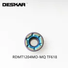 10 шт. DESKAR RDMT1204MO-MQ TF618 закаленной Сталь токарный станок с ЧПУ (CNC режущий инструмент Запчасти фрезерные станки Токарные Инструменты