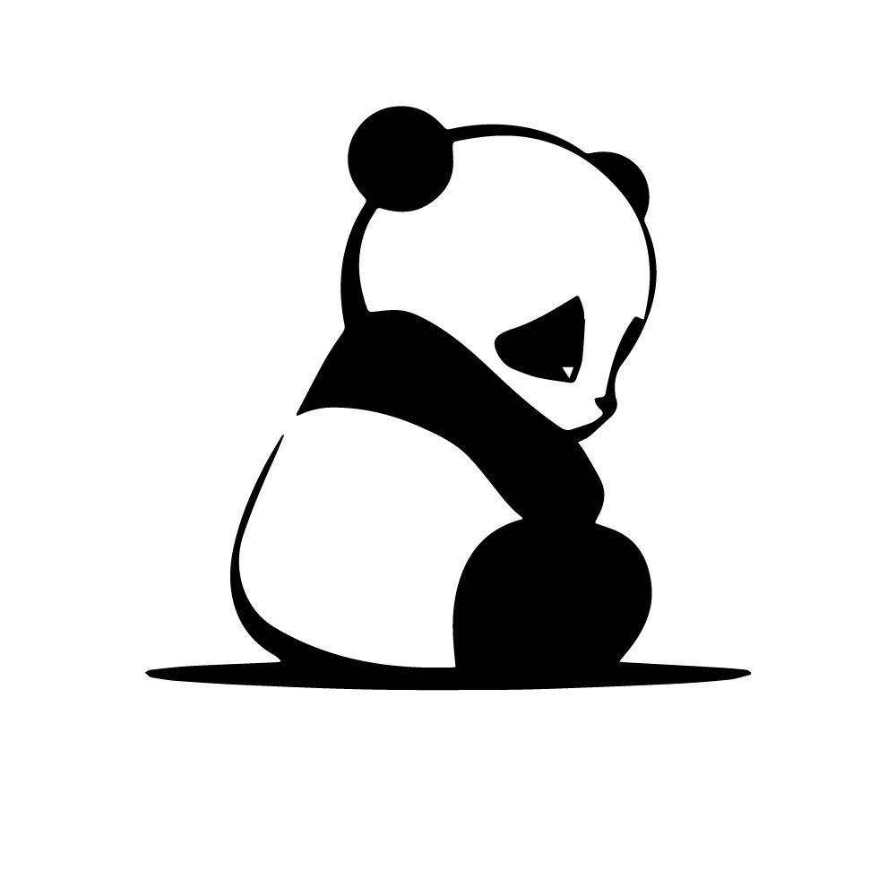 

Drop Shipping PANDA Carbon Sticker Cars Decal Weatherproof Auto Styling Cartoon Car Stickers Car Accessories