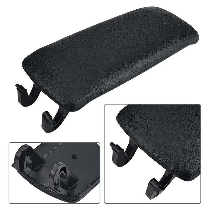 

SPEEDWOW Leather Car Armrest Latch Cover For Audi A6 C5 1998-2005 Center Console Arm Rest Storage Box Lid Cover Auto Accessories