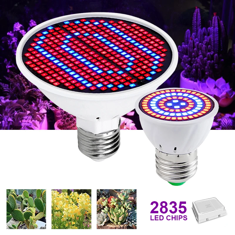 Светодиодная лампа для выращивания светильник роста s растений с питанием от