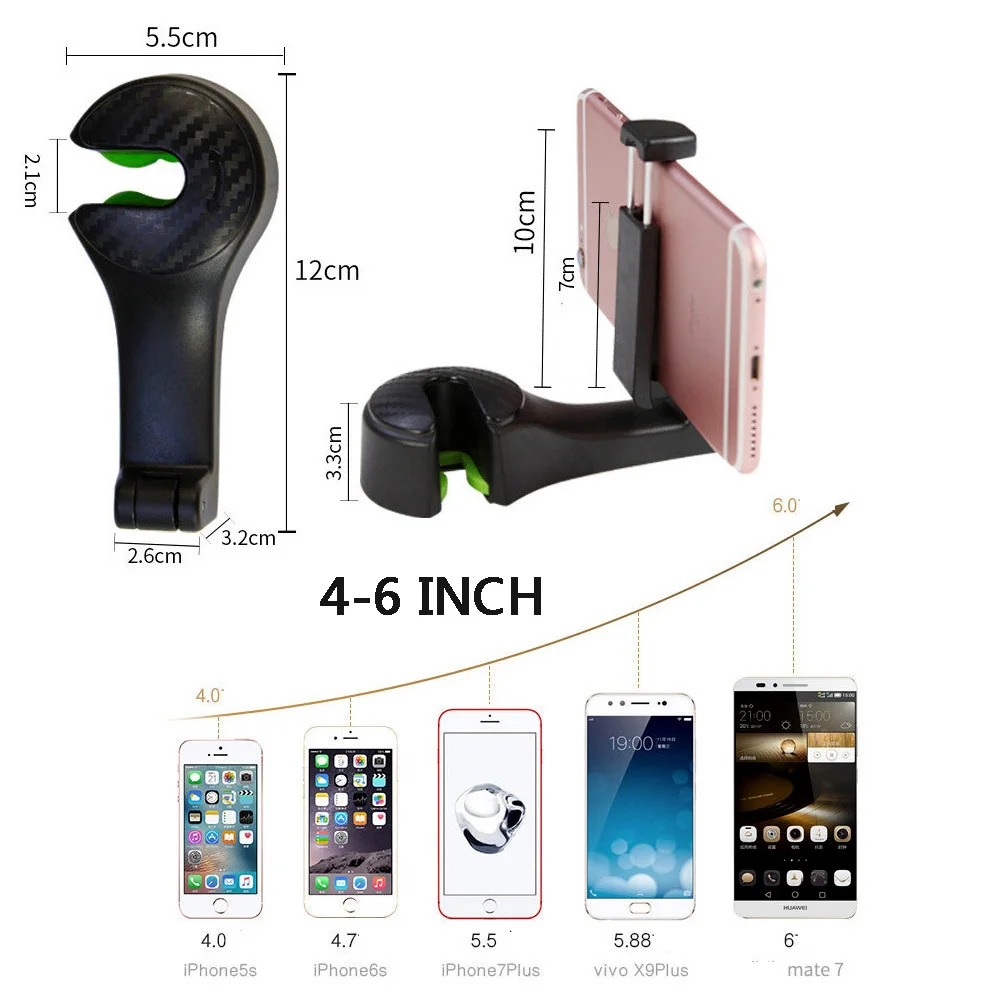 Автомобильный держатель для телефона на заднем сиденье подставка iPhone 4 6 дюймов