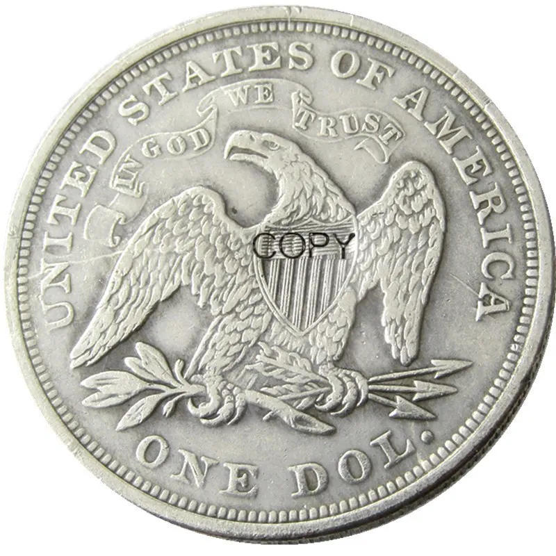 

1866 Seated Liberty Dollar Silver Plated Copy Coins