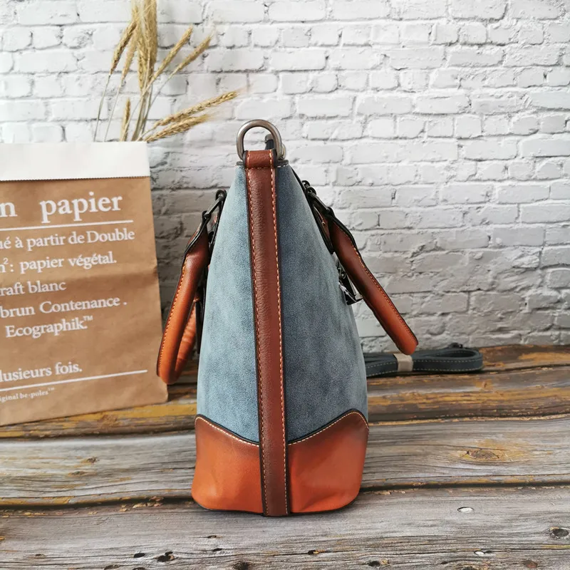 IMYOK винтажные сумки мягкие кожаные большие для женщин Женская дорожная сумка