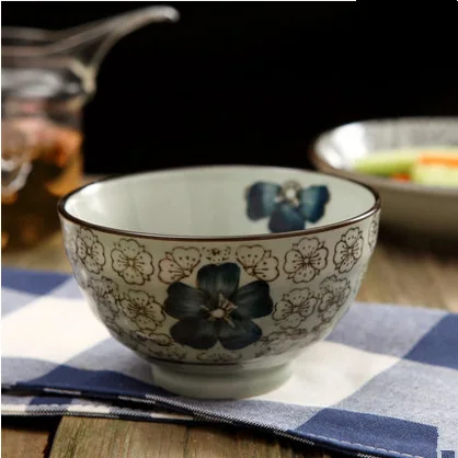 Цзиндэчжэнь керамика японский стиль под глазурью цветная чаша для риса набор