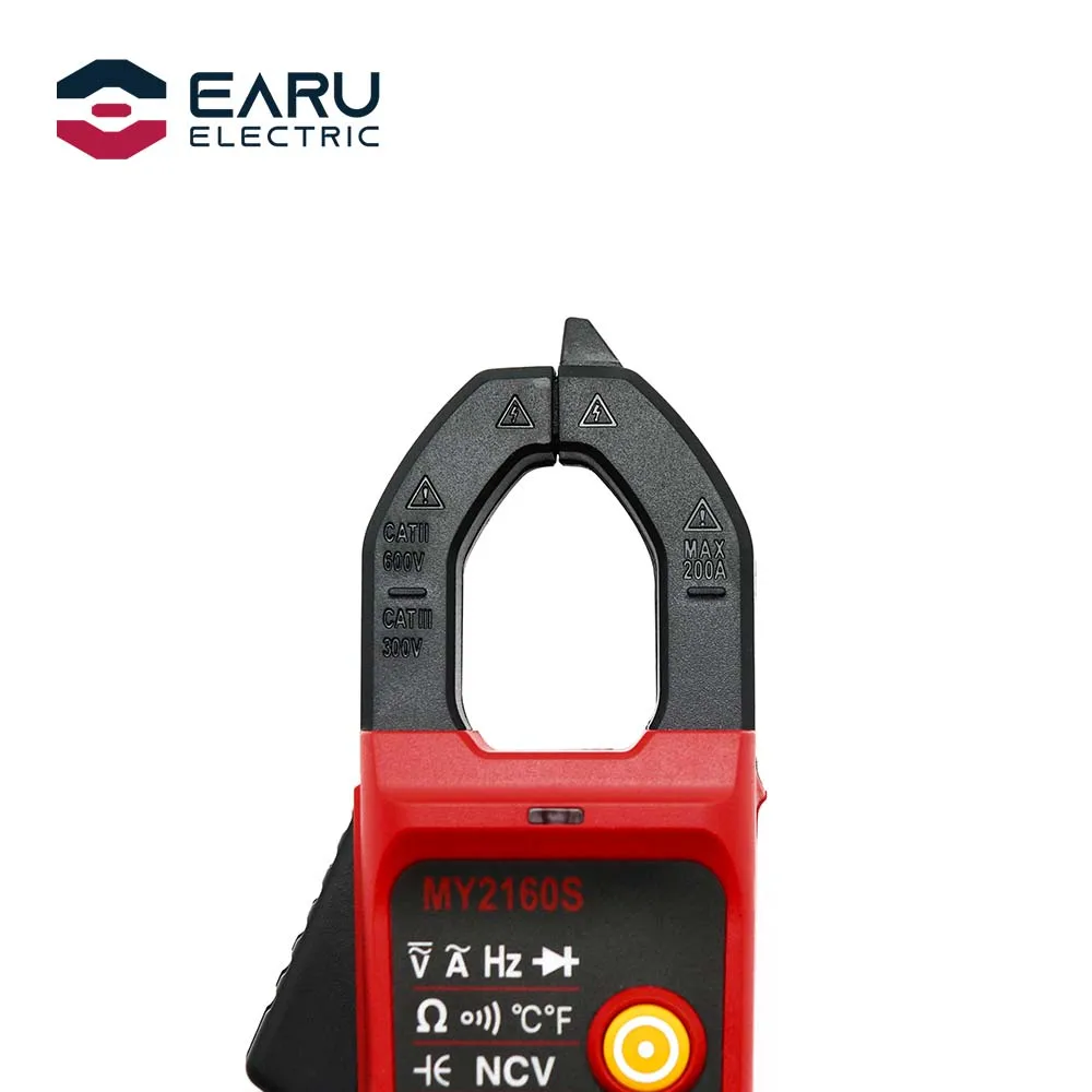 Digital Clamp Meter AC DC Current Voltage Ampere Resistance NCV Oh Tester Ammeter Voltmeter Multimeter Electrician Tool True RMS
