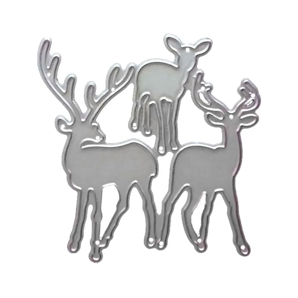 Рождественский трафарет оленя металлические штампы из углеродистой стали