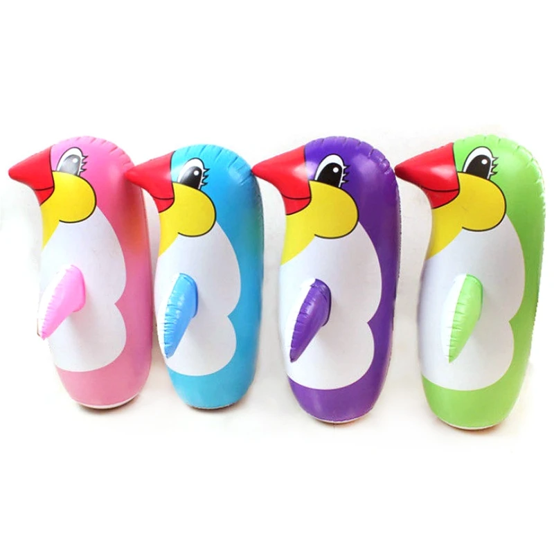 

36cm/45cm/70cm PVC Inflatable Toy Creative Lifelike Cartoon Penguin Tumbler for Children Kids Gifts Swimming Pool Beach